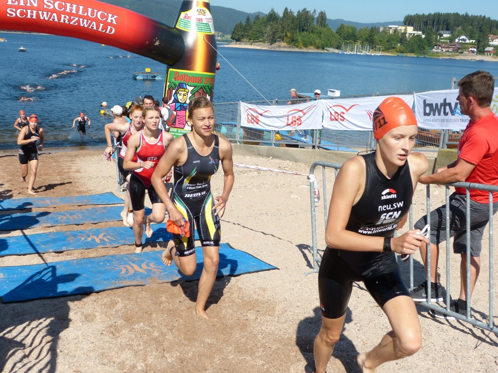 sandiger Wasserausstieg