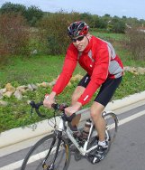 Curt Beck beim Radstreckentest