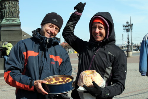 die neuen Vereinsmeister - beim Essen hört die Freundschaft auf!
