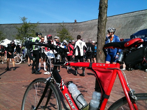 der rote Blitz vor dem Start