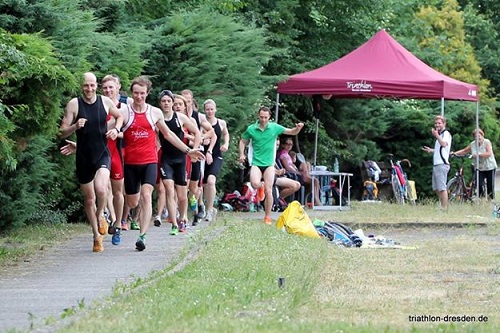 So sah er aus - der Start zum Aquathlon So sah er aus - der Start zum Aquathlon