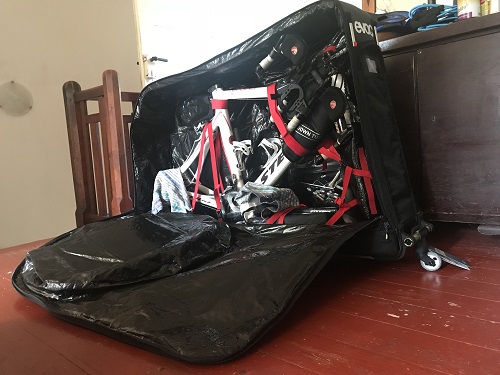 die besagte Radtasche im ersten Praxistest