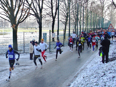 Start zum Lauf, Paul von Beginn an in Führung