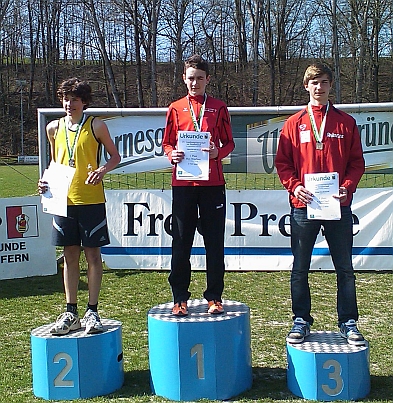 Anton Siegerehrung LM Strassenlauf Anton