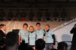 Die Ladies ganz oben ...