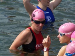 Die Mädels vorm Schwimmstart