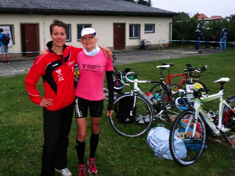 Katja und Virginie sind guter Dinge