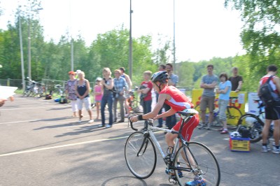 Philipp wechself auf das Rad