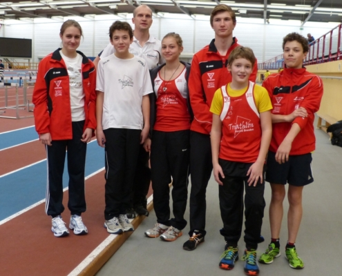 Der Nachwuchs in der Leichtathletikhalle