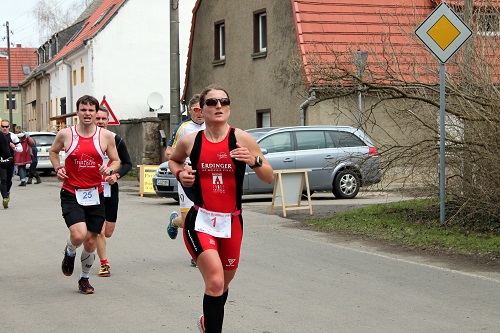 Jana und Silvio beim 1. Lauf
