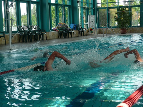 die Gruppe beim Sprint - Max vornweg