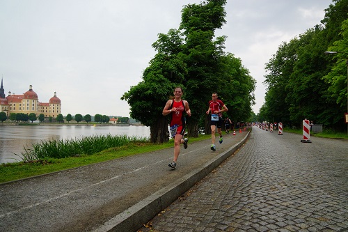Mara beim abschließenden Lauf - man beachte das Lächeln