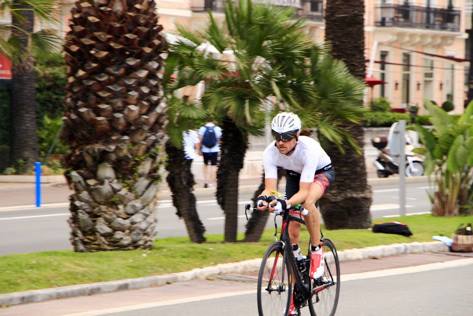 Sven allein unter Palmen