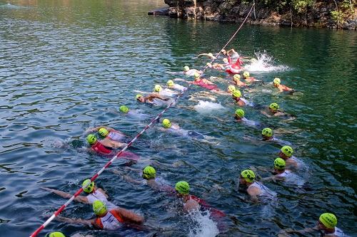 Massenstart an der Luise