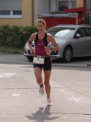 Simone beim abschließenden Lauf