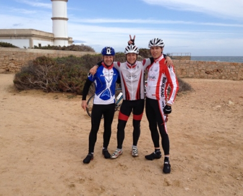 Marcel, Carsten & Rene am südlichsten Punkt Mallorcas