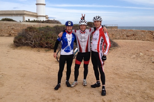 Marcel, Carsten & Rene am südlichsten Punkt Mallorcas