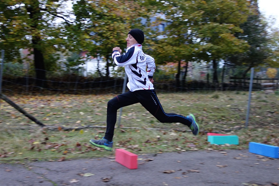 Arbeiten an der Schrittlänge