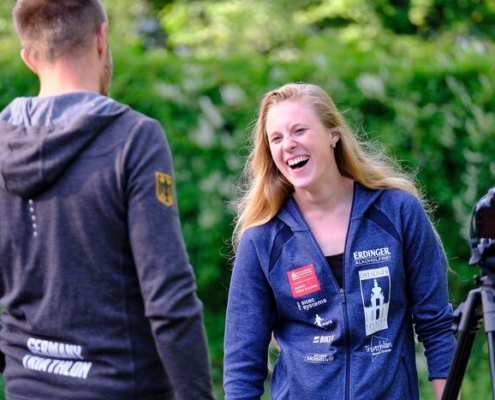 Caro beim Nachtpaarlauf in Meißen