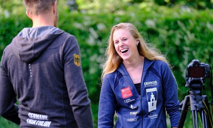 Caro beim Nachtpaarlauf in Meißen