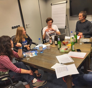 Angela Runte, Daria Madej und Björn Helm