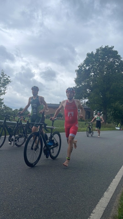 Max bei einem der vielen Wechsel