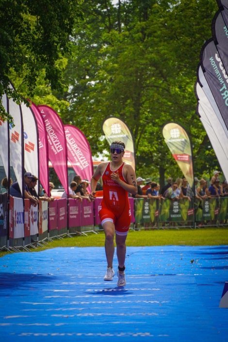 Lena beim Zieleinlauf Lena beim Zieleinlauf